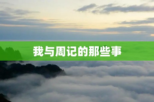 我与周记的那些事 我与周记的那些事