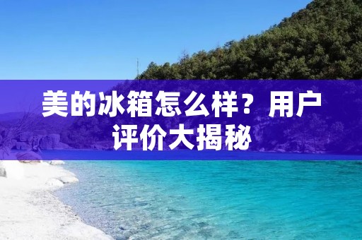 美的冰箱怎么样？用户评价大揭秘
