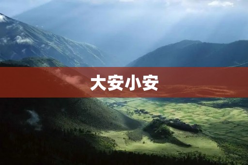 大安小安:一场关于生命的旅程 大安小安:一场关于生命的旅程