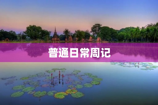 普通日常周记