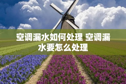 空调漏水如何处理 空调漏水要怎么处理 空调漏水如何处理 空调漏水要怎么处理