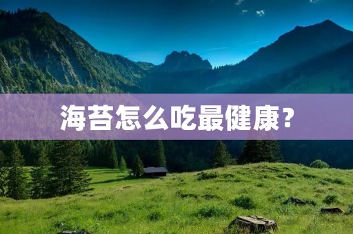 海苔怎么吃最健康? 海苔怎么吃最健康?