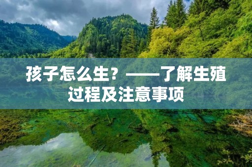孩子怎么生？——了解生殖过程及注意事项