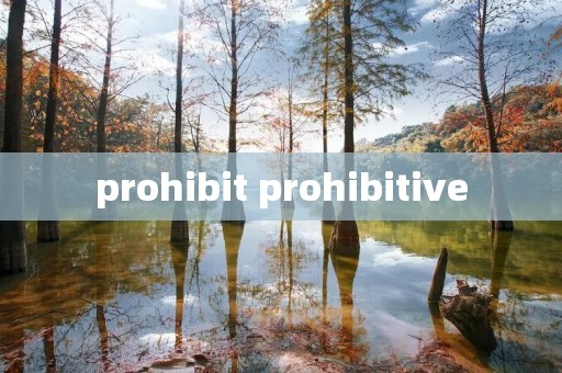 prohibit prohibitive prohibit prohibitive