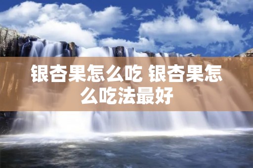 银杏果怎么吃 银杏果怎么吃法最好