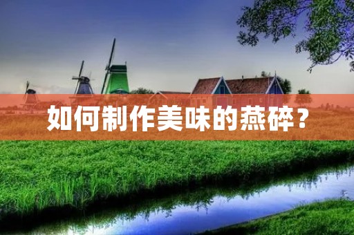 如何制作美味的燕碎？
