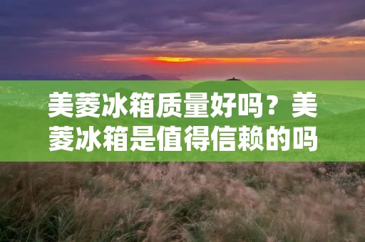 美菱冰箱质量好吗？美菱冰箱是值得信赖的吗？