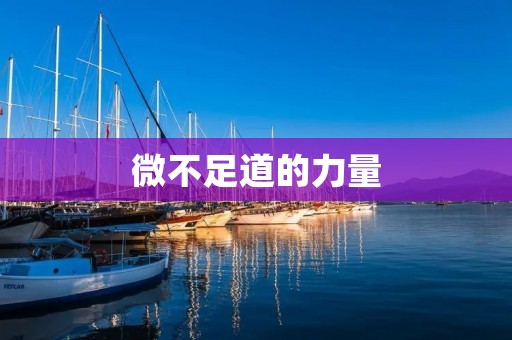 微不足道的力量