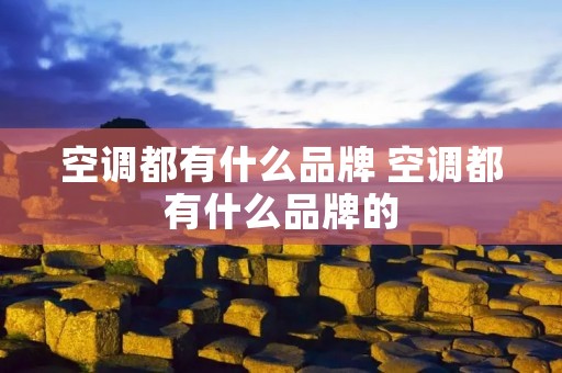 空调都有什么品牌 空调都有什么品牌的