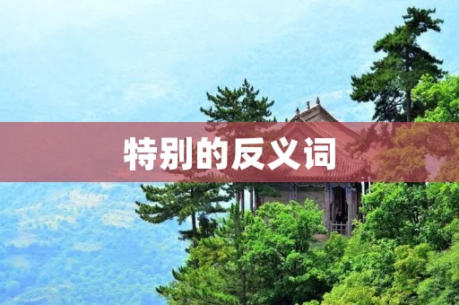 特别的反义词：平凡