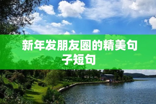 新年发朋友圈的精美句子短句