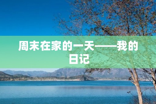 周末在家的一天——我的日记