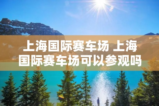 上海国际赛车场 上海国际赛车场可以参观吗