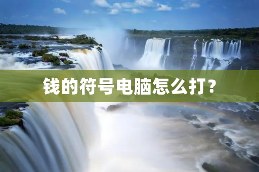钱的符号电脑怎么打？