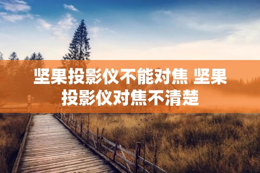 坚果投影仪不能对焦 坚果投影仪对焦不清楚