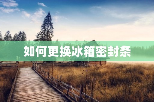 如何更换冰箱密封条