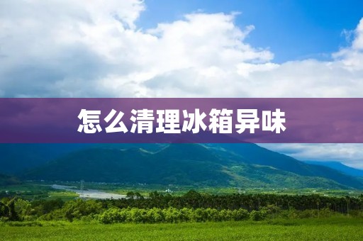 怎么清理冰箱异味
