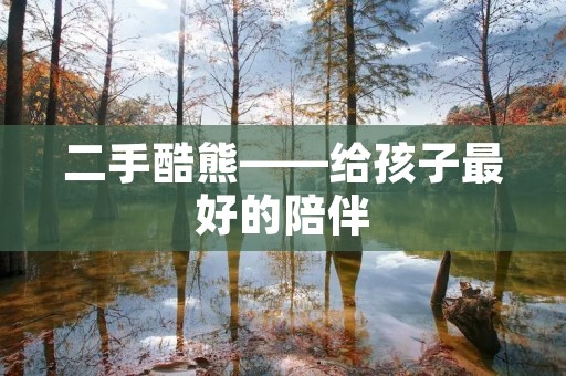二手酷熊——给孩子最好的陪伴 二手酷熊——给孩子最好的陪伴