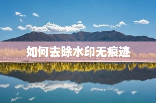 如何去除水印无痕迹 如何去除水印无痕迹