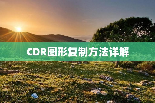 CDR图形**方法详解 CDR图形**方法详解