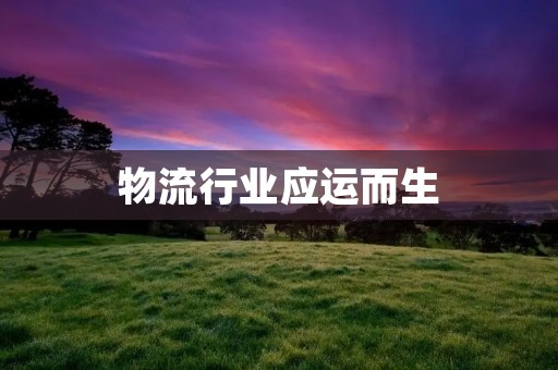 物流行业应运而生:从传统到现代的转变