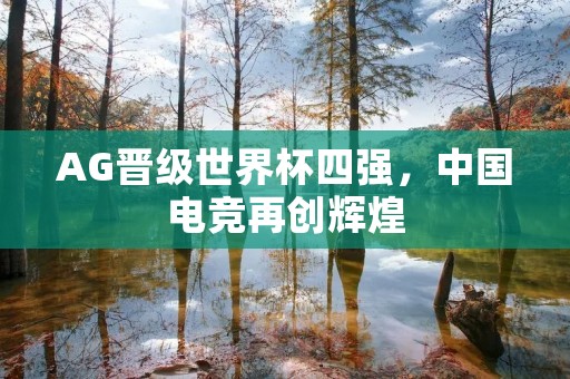 AG晋级世界杯四强,中国电竞再创辉煌 AG晋级世界杯四强,中国电竞再创辉煌