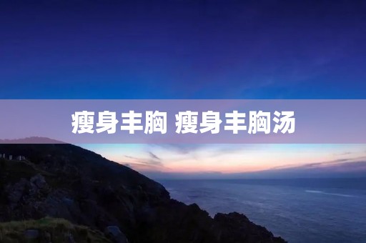 瘦身丰胸 瘦身丰胸汤