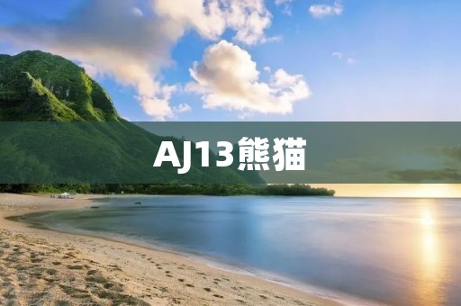 AJ13熊猫：黑白交错的经典
