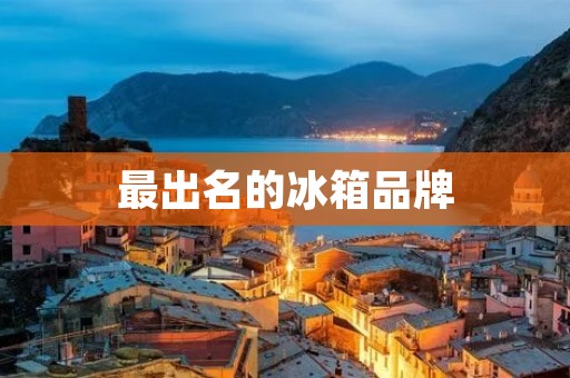 最出名的冰箱品牌：为何它如此受欢迎？