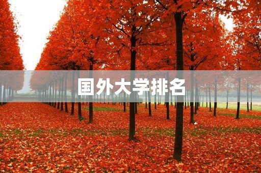 国外大学排名:如何选择适合自己的学校?