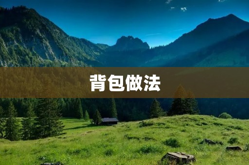 背包做法：一种高效的动态规划算法