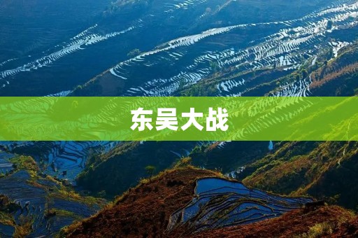 东吴大战:三国时期重要历史事件 东吴大战:三国时期重要历史事件