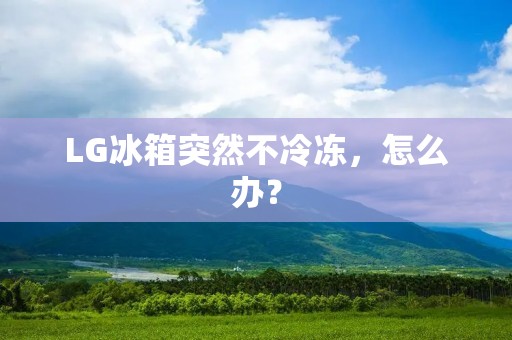 LG冰箱突然不冷冻，怎么办？