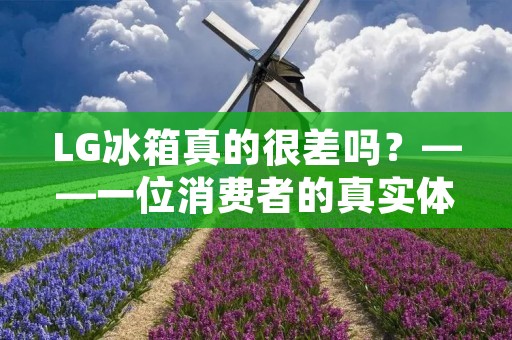 LG冰箱真的很差吗？——一位消费者的真实体验