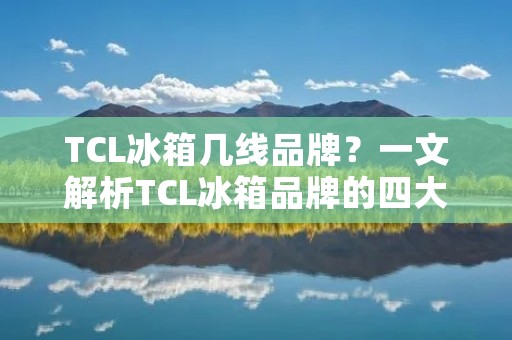 TCL冰箱几线品牌？一文解析TCL冰箱品牌的四大优势