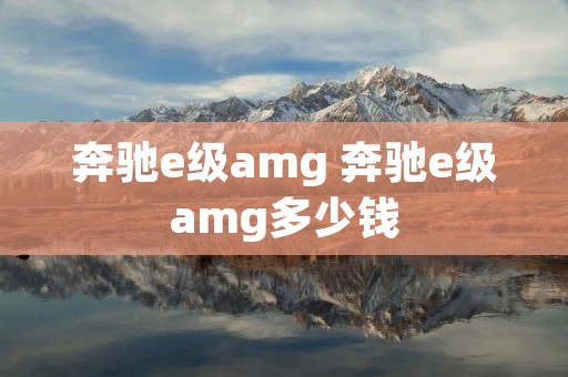 奔驰e级amg 奔驰e级amg多少钱 奔驰e级amg 奔驰e级amg多少钱