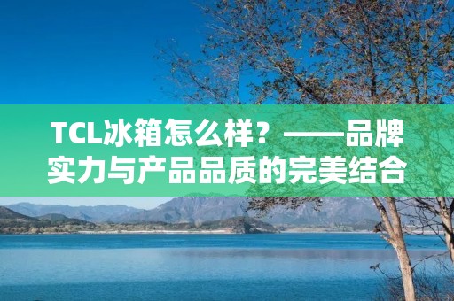 TCL冰箱怎么样？——品牌实力与产品品质的完美结合