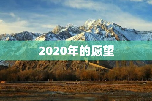 2020年的愿望:实现自我价值的同时关注他人幸福