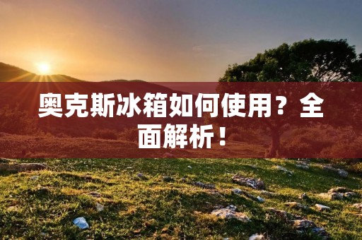 奥克斯冰箱如何使用？全面解析！