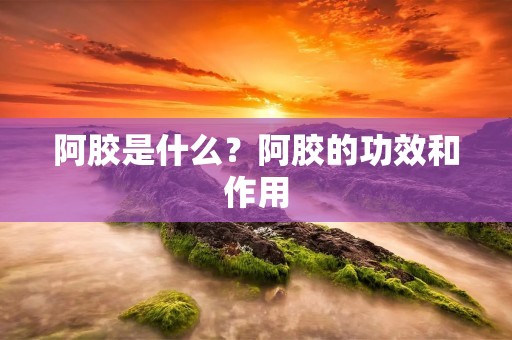 阿胶是什么?阿胶的功效和作用 阿胶是什么?阿胶的功效和作用
