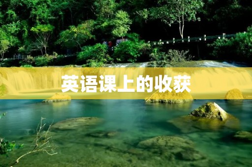 英语课上的收获