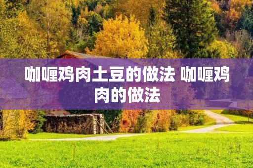 咖喱鸡肉土豆的做法 咖喱鸡肉的做法