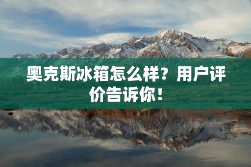 奥克斯冰箱怎么样？用户评价告诉你！