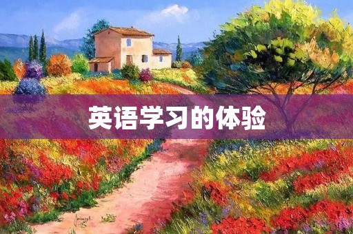 英语学习的体验