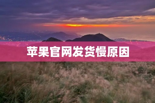 苹果官网发货慢原因:探究其根本问题 苹果官网发货慢原因:探究其根本问题