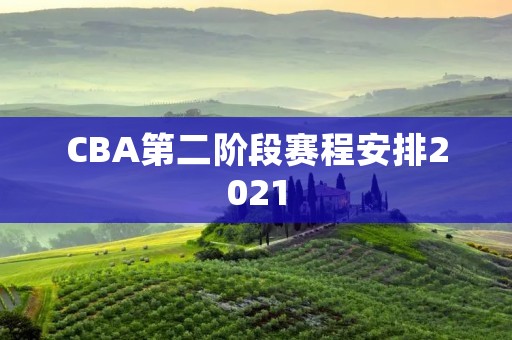 CBA第二阶段赛程安排2021：新赛制、新规则，跨越“疫”线的热血战役