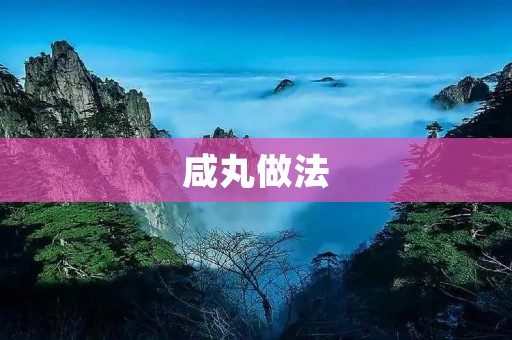 咸丸做法：手工制作美味的传统小吃