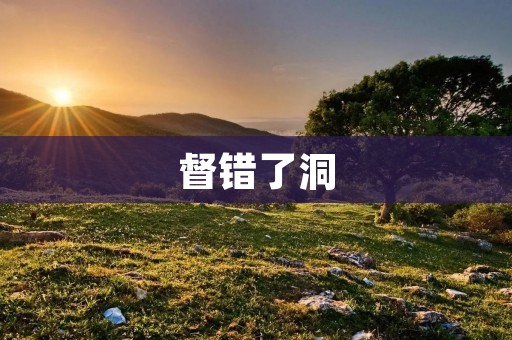 督错了洞:从一起危机事件看企业的管理与责任 督错了洞:从一起危机事件看企业的管理与责任