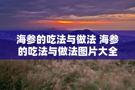 海参的吃法与做法 海参的吃法与做法图片大全