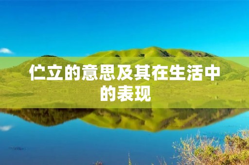 伫立的意思及其在生活中的表现